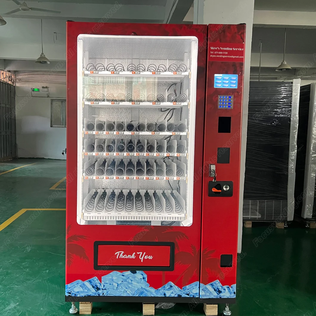 New Intelligent Full Automatic Food Vending Machine Selling Fast Food and Hot Drink for Hospital /for Mall /Office Buildings