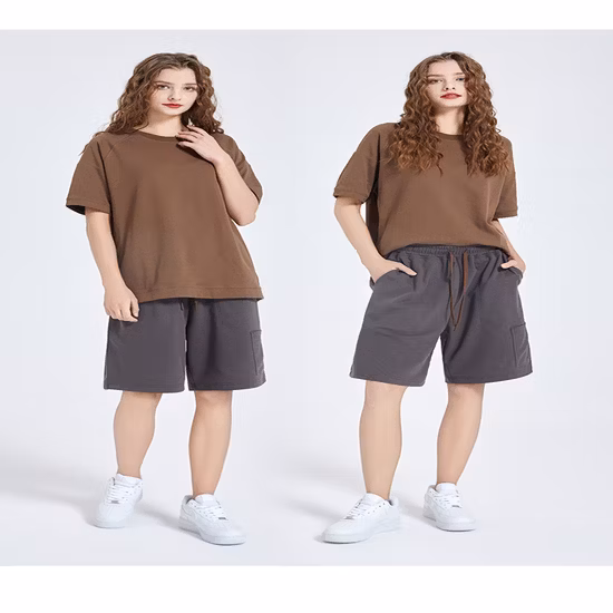 Pantaloni taglie forti in cotone 100% Estate Casual Beach ODM OEM Logo personalizzato vuoto