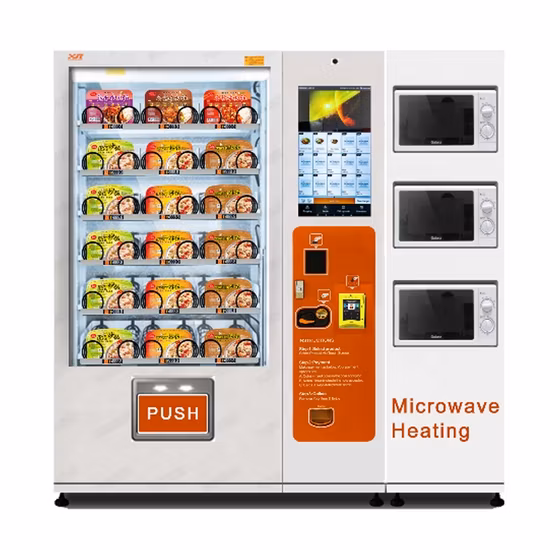 Xy distributore automatico di cibi caldi riscaldati, zuppe, pizza, armadietto, scatola indipendente dalla fabbrica in vendita
